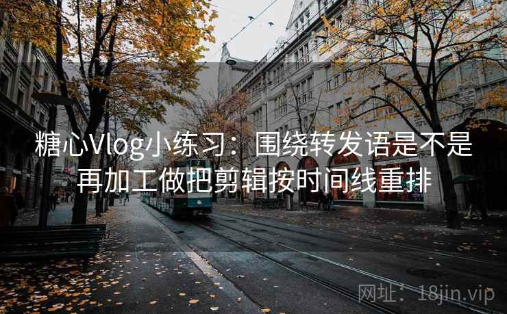 糖心Vlog小练习：围绕转发语是不是再加工做把剪辑按时间线重排